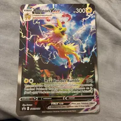 Jolteon VMAX SWSH184 Black Star Promo Holo JUMBO Pokemon Card English - Image 2