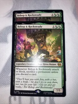 Magic The Gathering TMNT Bebop & Rocksteady X2 - Image 1