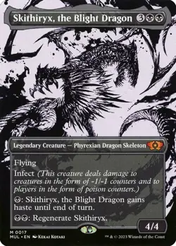 NM Showcase Skithiryx, the Blight Dragon, MTG, Multiverse Legends, Magic, 17 - Image 1