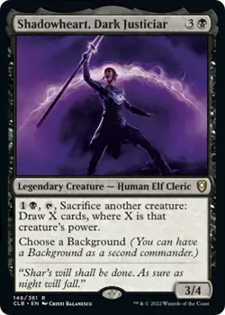 Shadowheart, Dark Justiciar 146 Commander Legends: Baldur's Gate MTG Foil NM/M - Image 1