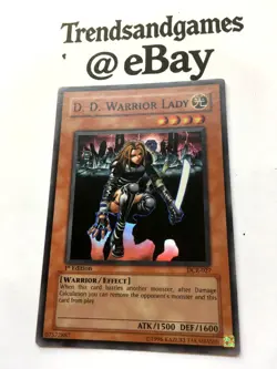 YUGIOH - D.D. WARRIOR LADY - DCR-027 - 1ST ED. - SUPER RARE - NM - DARK CRISIS - Image 3