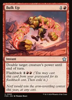 NM-Mint, English MTG Foil Bulk Up - Foil Foundations Magic the Gathering - Image 1