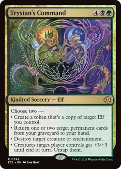 NM-Mint, English MTG Foil Trystan's Command - Foil - Promo Pack Promo Pack: Lorw - Image 1