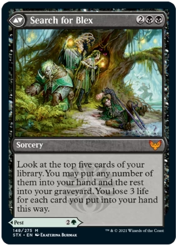 1x Blex, Vexing Pest / Search for Blex Strixhaven: School of Mages NM MTG - Image 2