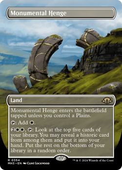 Monumental Henge 354 Borderless MH3 Modern Horizons 3 MTG Magic NM - Image 1