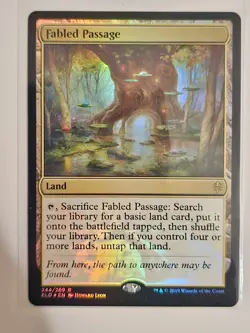 Mtg - Fabled Passage (Foil) - Throne of Eldraine (ELD) - Rare - #244 - NM - Image 1