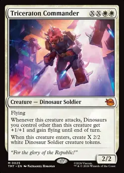MTG Triceraton Commander 25 Mythic Teenage Mutant Ninja Turtles - Image 1