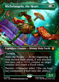 MTG Michelangelo, the Heart 5 Mythic Foil Borderless TMNT Eternal - Image 1