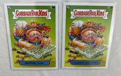 2 Card Lot Garbage Pail Kids 5A/B Coloring Brooke Ronnie Nose BOOK WORMS - Image 5