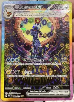 Pokemon TCG Umbreon EX Prismatic Evolutions Card 161/131 SIR - Image 3