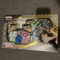Pokemon TCG Crown Zenith Lugia V & Unown V Special Collection Sealed - Image 1