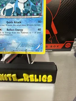 2013 Pokemon BW Black Star Promos Glaceon #BW90 MP PARTIAL DOUBLE SWIRL - Image 5