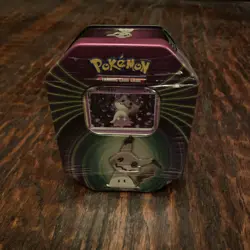 New MIMIKYU Pokemon 2021 Tin FACTORY SEALED 3 Booster Packs - Image 1