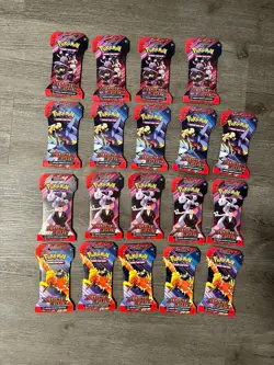 TCG:Pokemon 19x Packs Of Scarlet & Violet Destined Rivals Sleeved Booster Packs - Image 1