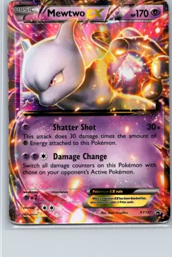 Pokemon TCG Mewtwo-EX XY107 XY Black Star Promos Holo D - Image 1