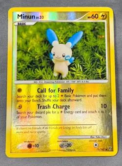 MP Reverse Holo Minun 71/147 Uncommon Supreme Victors Pokemon Yuka Morii - Image 1