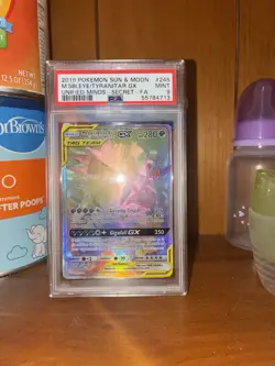 Pokemon 2019 Mega Sableye & Tyranitar GX Secret Rare TAG TEAM Unified Minds PSA… - Image 1