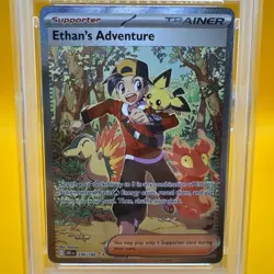Pokemon Ethan's Adventure 236/182 Special Illustration Rare DRI PSA 10 - Image 3
