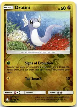 Pokemon Dratini Base Set SM01 #94/149 Common Reverse Holo LP BUY 2, 1 FREE! - Image 1