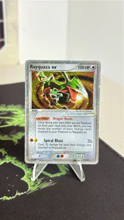 2005 Pokemon EX Rayquaza ex Holo 102/107 Deoxys SWIRL - Image 1