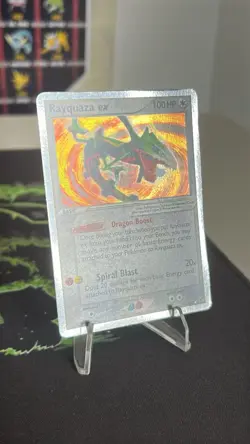 2005 Pokemon EX Rayquaza ex Holo 102/107 Deoxys SWIRL - Image 2