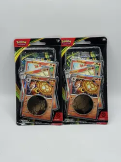 Lot Of 2 Pokemon Perfect Order Checklane Blister Promo Pack Cinderace Snorlax - Image 1