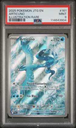 Pokemon TCG Articuno 161/159 Illustration Rare Journey Together PSA 9 Mint - Image 1