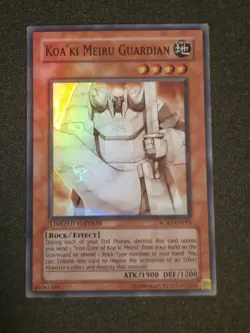 Yu-Gi-Oh TCG Koa'ki Meiru Guardian RGBT-ENPP3 Super Rare Limited LP - Image 1