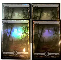 MTG Numa Full Art Foil English Card Set of 4 Used - Image 1