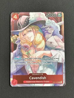 Cavendish (Box Topper) OP01-008 C Romance Dawn Full Art Foil TCG - Image 1