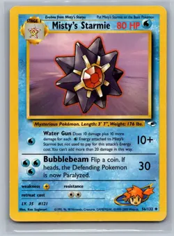Misty's Starmie Gym Heroes #056/132 Uncommon Pokemon Card - Image 1