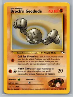 Brock's Geodude (38) Gym Heroes #038/132 Uncommon Pokemon Card - Image 1