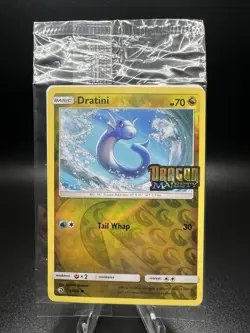 Dratini 35/70 Dragon Majesty Stamped Toys R Us Promo Pokemon Card SEALED - Image 1