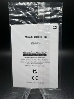 Dratini 35/70 Dragon Majesty Stamped Toys R Us Promo Pokemon Card SEALED - Image 2