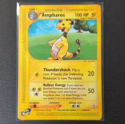 Ampharos 11/147 Aquapolis Regular Rare 100 HP Pokemon TCG Card English 2002 - Image 1