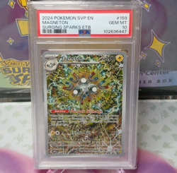 Pokemon Card PSA 10 Magneton SVP159 Surging Sparks Promo ETB 2024 - Image 1