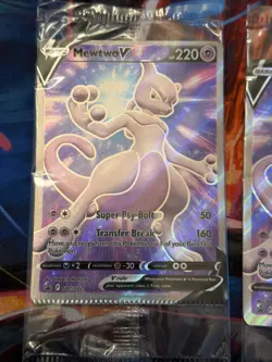 Pokemon TCG - 2 Mewtwo V CRIMPED ERROR SWSH229 Cards SWSH: Promo - Image 2
