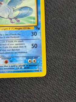 Pokemon TCG Articuno Card 17/62 Fossil Unlimited Non-Holo Rare, LP - Image 5