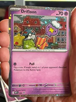 POKEMON DRIFLOON 005 BLACK STAR PROMO COSMOS HOLO MEGA EVOLUTION NM CARD - Image 1