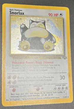 Pokemon Card Snorlax Jungle Set Holo Rare 11/64 WOTC 1999 Vintage - Image 2