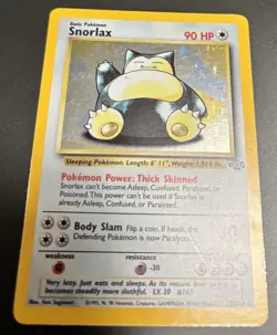 Pokemon Card Snorlax Jungle Set Holo Rare 11/64 WOTC 1999 Vintage - Image 5