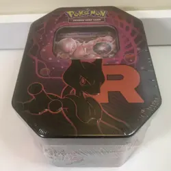 Pokemon TCG: Team Rocket Tin - Mewtwo ex (1 Foil Promo Card & 4 Booster Packs) - Image 2