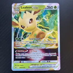 Pokemon TCG Leafeon VSTAR SWSH195 Black Star Promo Card NM - Image 1