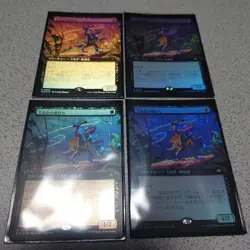 MTG Ruby VOA Iriddy Ivy Japanese Foil Set of 4 Expansion Art NM - Image 1