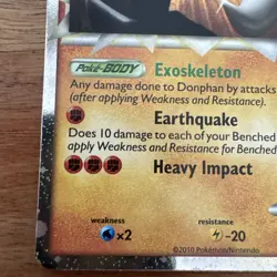 Donphan Holo 1 107/123 Prime HeartGold & SoulSilver - NM/LP- Pokemon TCG - Image 4