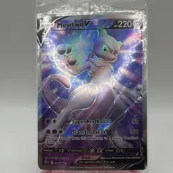 The Pokemon Mewtwo V SWSH229 SWSH Promo Full Art Holo NM Sealed - Image 1