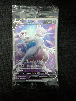 Sealed Mewtwo V SWSH229 Holo Promo Sword & Shield Promo Pokemon Near Mint - Image 1