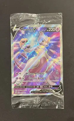Pokemon Mewtwo V SWSH229 Sealed Black Star Promo Holo NM Sword Shield - Image 1