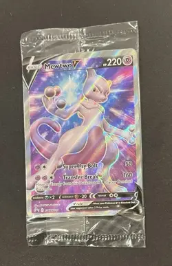 Pokemon Mewtwo V SWSH229 Sealed Black Star Promo Holo NM Sword Shield - Image 3