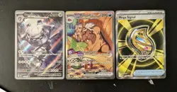 Pokemon Destined Rivals Arven's Mabosstiff ex SIR 235/182 NM Steelix Lot - Image 1
